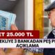 Emekliye 3 Bankadan PEŞ PEŞE Açıklama! Maaş Alan Emekli 25.000 TL İlave Ödeme Daha Alacak