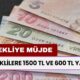 İstisnasız Tüm Emekliler IBAN’ına Baksın! 1500 TL ve 600 TL Hesaplara Yattı