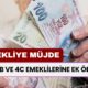 4A, 4B ve 4C Emeklilerine EK ÖDEME Müjdesi! 18 Bin TL Ödenecek