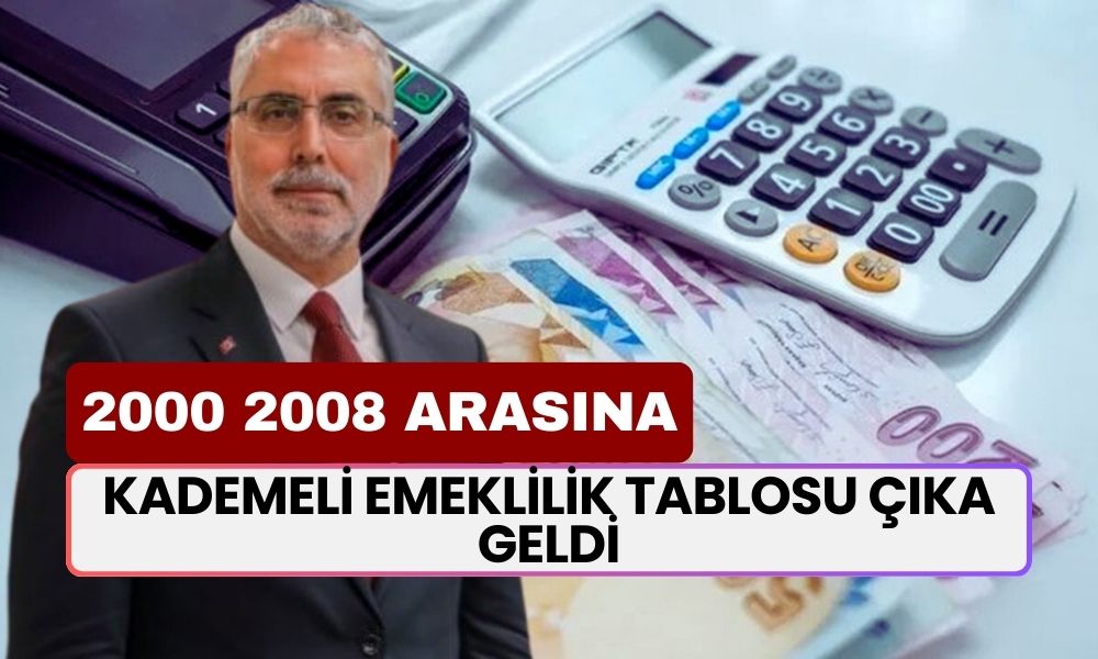 Kademeli Emeklilik Tablosu Çıka Geldi! 2000 2008 Arasına 45-46-47-48 Yaşla Emeklilik Müjdesi