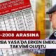 Torba Yasa'da Erken Emeklilik Takvimi Oluştu! EYT Sonrası 2000-2008 Arası Olanlara Müjdelendi