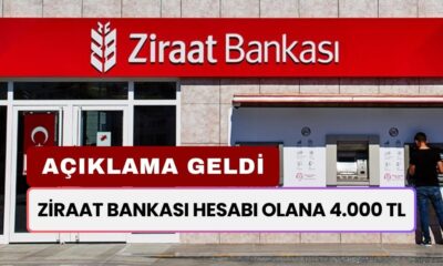 Ziraat Bankası'nda Hesabı Olanlara Tamı Tamına 4000 TL Verilecek