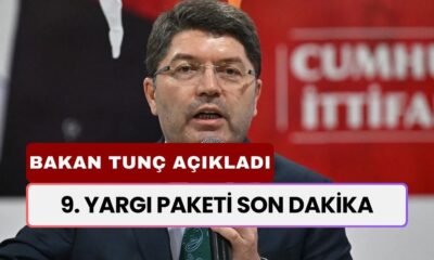 9. YARGI PAKETİ SON DAKİKA! 9. Yargı Paketi TBMM'den Çıktı Mı, İçeriği Neler? Bakan Tunç'tan Açıklama