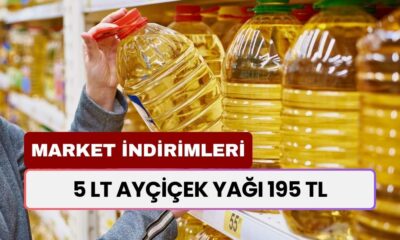 5 LT Ayçiçek Yağı 195 TL! Markette İndirim Başladı! Yetişen Alır