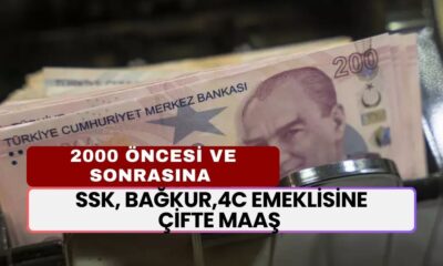 Emekliye Güneş Doğuyor! SSK, BAĞKUR,4C 2000 Öncesi ve Sonrasına ÇİFTE MAAŞ Geliyor