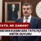 MEB'den Kasım Ara Tatili İçin Kritik Duyuru! Ara Tatil Ne Zaman Başlıyor, Kaç Gün Kaldı?