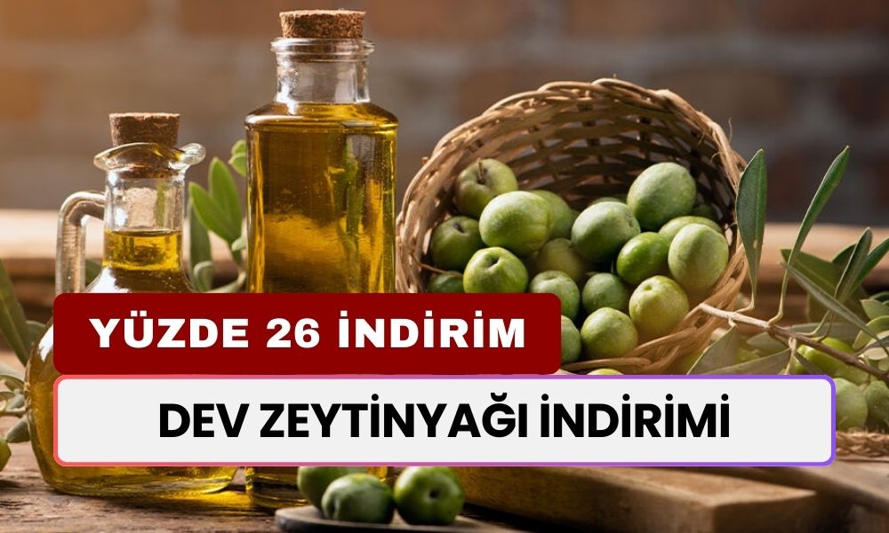 Dev Zeytinyağı İndirimi: 5 Litre Komili Zeytinyağı Fiyatı Yüzde 26 Düştü